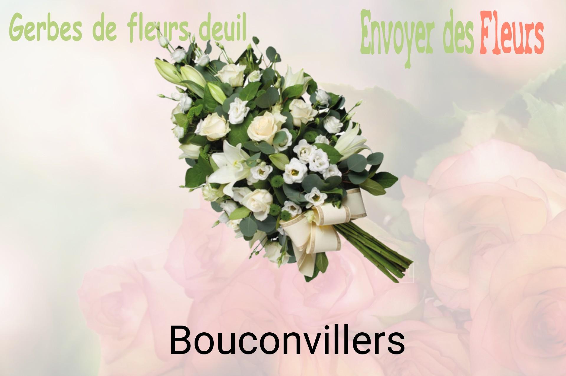 Gerbe de fleurs de deuil livrée à Bouconvillers